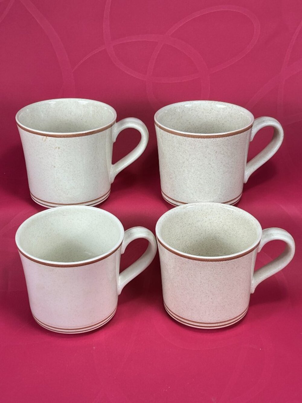 set of 4 Royal Doulton UK LS1036 Nutmeg Lambethware tea cups